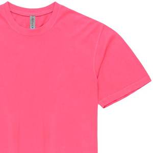 Camisetas de algodón de 300g para hombre, camiseta transpirable holgada de cuello redondo de verano de manga corta para hombre y mujer, Camiseta básica - Product Image 3