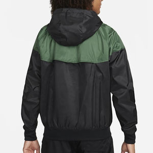 Chaqueta cortavientos de poliéster para correr con logotipo impreso personalizado y cremallera completa para hombre, precio al por mayor personalizado - Product Image 2