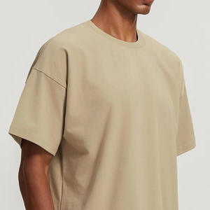 T-shirt en coton personnalisé de haute qualité en gros pour hommes, t-shirt vierge lourd surdimensionné, t-shirt imprimé pour hommes - Product Image 4