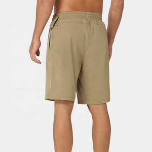 92% Polyester recyclé 8% élasthanne solide respirant séchage rapide hommes entraînements Shorts coupe régulière 9 "doux contre la peau confortable - Product Image 2
