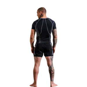 <b>Custom</b> Short Sleeve Surf Logo Mma Bjj <b>Compression</b> <b>Shirt</b> Sublimated Jiu Jitsu Rashguards <b>Design</b> Your Own <b>Custom</b> Rash Guard - Product Image 5