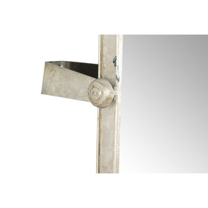 <span class=keywords><strong>Espejo</strong></span> de baño moderno con marco de metal, <span class=keywords><strong>espejo</strong></span> de tocador <span class=keywords><strong>rectangular</strong></span> montado en la pared con soporte ajustable, estilo <span class=keywords><strong>industrial</strong></span> - Product Image 5