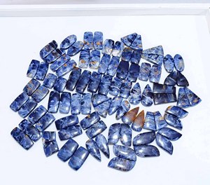 Par de cabujones de piedras preciosas de cuarzo Pietersite azul de alta calidad de grado AAA azul Natural para la fabricación de joyas - Product Image 5