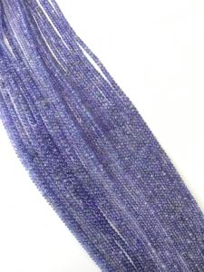 ลูกปัดแทนซาไนต์ธรรมชาติแบบเรียบ 1 เส้น สำหรับทำเครื่องประดับอัญมณ์ - Product Image 5