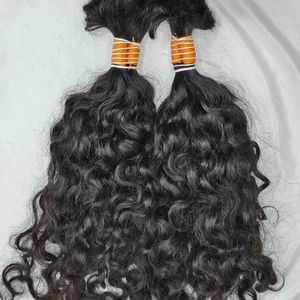 Paquetes de cabello humano natural crudo indio Onda rizada y estilos rectos Remy y tamaños de cabello sin procesar 20-30 pulgadas HD Lace - Product Image 1