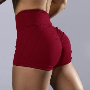 Logo personnalisé Vente en gros Short de yoga taille haute avec poche pour hommes Nouvelle arrivée Short de gym à motif solide pour femmes - Product Image 6