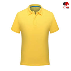 RYAN PRO GEAR Custom Men's Polo <b>Shirts</b> Front Custom Logo Anti-Wrinkle Knitted Viscose/Polyester Fabric <b>Half</b> Sleeve OEM Service - Product Image 4