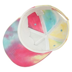 Citgeett Outdoor Summer 5-Panel Hat for Kids <b>Boys</b> and Girls Solid Color <b>Tie</b> Dye Baseball Cap for Sports or Casual Use - Product Image 5