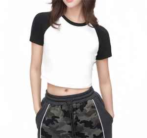 Women's Basic Crop Top T <b>Shirt</b> Streetwear Short Sleeve Casual breathable Lightweight Outerwear Sexy Fashion Crop T <b>Shirts</b> - Product Image 4