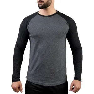 New Mens Bamboo Cotton Blended Long Sleeve Tee Shirts Mens Long Sleeve Branded T shirts for mens