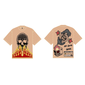 Vente en gros T-shirt pour homme de haute qualité 100% coton T-shirt lourd avec impression personnalisée T-shirts respirants - Product Image 3