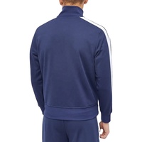 Veste de survêtement homme respirante, coupe-vent, imprimée, écologique, personnalisable, avec fermeture éclair intégrale, coupe athlétique, appliqué