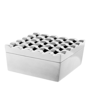 Cendrier de poche facile à nettoyer fini argent sur mesure Nouveau design Cendrier en acier inoxydable - Product Image 1