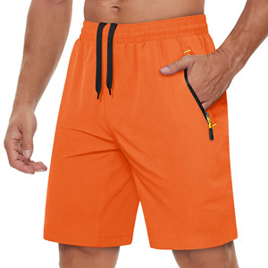 Pantalones cortos informales transpirables de verano para correr para hombre/pantalones cortos de cintura elástica de tela cómodos para hombre - Product Image 1