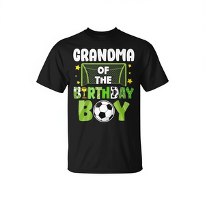 T-shirt coordinata per la famiglia a tema calcio, per la festa di compleanno della nonna o del ragazzo, personalizzabile, design promozionale - Product Image 2