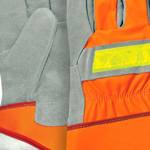 Gants de travail de qualité supérieure pour chauffeur, haute visibilité, non doublés, avec pointes fluorescentes, doublure FR souple, fonctions anti-coupure et antidérapantes, taille XL - Product Image 6