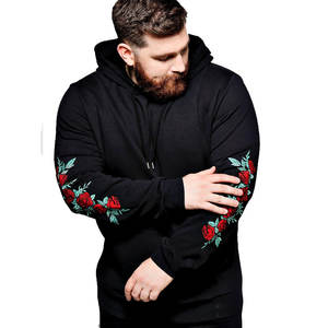 Vente en gros de qualité prix sweat à capuche brodé sweat à capuche brodé de haute qualité pour hommes sweat à capuche brodé personnalisé surdimensionné pour hommes - Product Image 1