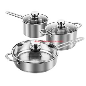 Juego de utensilios de Cocina de Inducción de acero inoxidable de calidad superior con tapas diseñadas para una distribución de calor superior a un precio asequible - Product Image 6