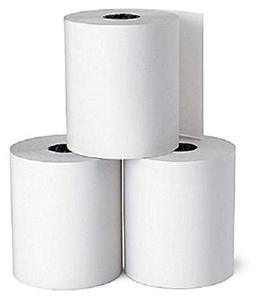 Rolo de recibos de papel térmico direto da fábrica, papel para caixa registradora de 80x80 mm 57x40 mm, para POS ATM e banco, fabricação por atacado