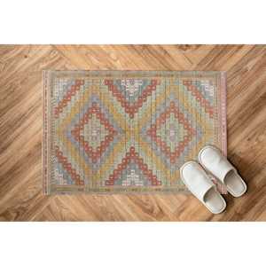 Alfombra de pasillo multicolor impresa, alfombra de entrada, alfombra decorativa moderna turca, alfombra de terciopelo - Product Image 5