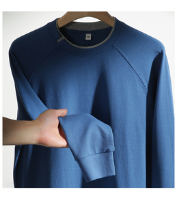 เสื้อฮู้ดผ้าคอตตอน100% มีฮู้ดสองชั้นแบบหลวมผ้าปักลายฤดูใบไม้ร่วงแนววินเทจ - Product Image 4