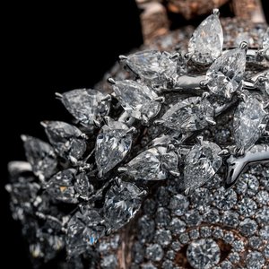 3.5 inch tùy chỉnh Jesus Mặt dây chuyền | 925 Bạc | vvs moissanite | đầy đủ đá ra | lê vương miện gai - Product Image 3