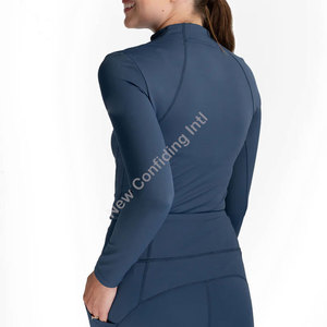 Camisa de manga larga con capa base para mujer, ropa ecuestre multifuncional hecha a medida, transpirable, de marca privada - Product Image 1