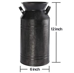 Pot de fleur de forme ronde de qualité standard mauvaise décoration de chambre faite à la main en vrac dernière arrivée vase à fleurs de couleur noire - Product Image 6