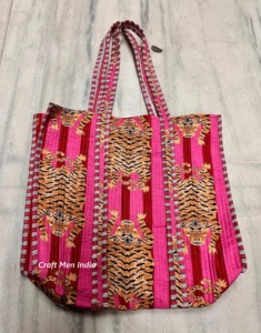 Sac à bandoulière léger en coton rembourré Sac à main Sac fourre-tout matelassé pour femme - Product Image 1