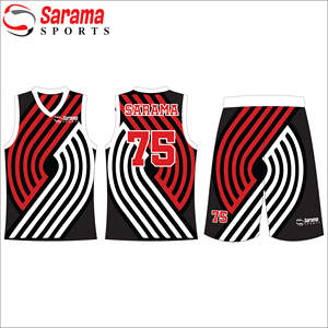 Uniforme de boule de panier Uniforme de boule de panier sans manches Uniforme de boule de panier de logo personnalisé avec sublimation et broderie personnalisées, - Product Image 1