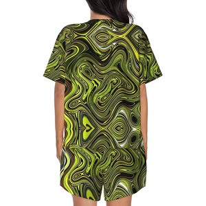 Conjunto Deportivo para Mujer, Camiseta y Pantalones Cortos, Corte Regular, 100% Algodón, Transpirable, Secado Rápido, Ropa Casual, Color Personalizado, Precio Económico - Product Image 3