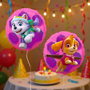 Palloncini in Foil Paw Patrol Skye e Everest, 43 Cm, Confezione da 2 Pezzi, Decorazioni per Feste - Product Image 3