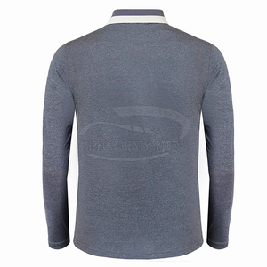 OEM mejor personalizado de alta calidad elegante de manga larga para los hombres para Polo camiseta Casual sólido ropa deportiva a granel al por mayor - Product Image 3