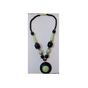 Collar de resina indio tradicional de diseñador exclusivo para mujer, cuentas hechas a mano, joyería de moda para fiestas clásicas, amantes religiosos - Product Image 5