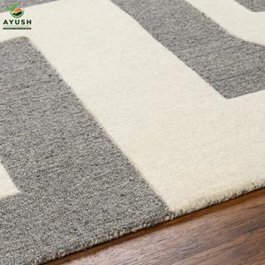 Tapis en laine tissés à la main et durables, tapis à poils coupés à la main pour la chambre à coucher et le salon - Product Image 3