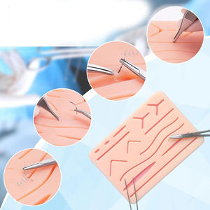Kit de sutura de piel médica humana caliente, almohadilla de entrenamiento de costura de 3 capas de silicona para práctica, kit de práctica de sutura para estudiantes de medicina - Product Image 3