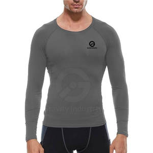เสื้อแรชการ์ดแขนยาวผู้ชาย ระบายอากาศ แห้งเร็ว พิมพ์โลโก้ตามสั่ง ผลิตจากโรงงาน ดีไซน์ยอดเยี่ยม ขายส่ง - Product Image 2