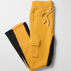 Pantalons de survêtement en molleton français de luxe sur mesure pour hommes, pantalon de survêtement pour hommes, logo personnalisé, pantalon de survêtement lavé personnalisé - Product Image 3