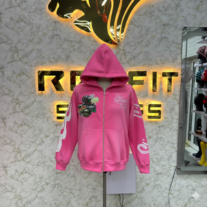 Sudadera con capucha con cremallera para hombre, la más demandada por fabricantes y clientes, con estampado digital, 100% algodón, para invierno, fabricada en fábrica, precio económico. - Product Image 5