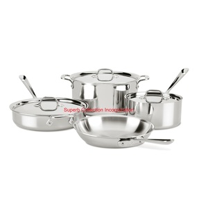 Juego de utensilios de Cocina de Inducción de acero inoxidable de calidad superior con tapas diseñadas para una distribución de calor superior a un precio asequible - Product Image 3