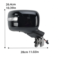 Ensemble de rétroviseurs pour Jeep Renegade BU 2015 2016 2017 2018 2019 2020-2022 Noir brillant Rétroviseurs latéraux chauffants Accessoires de voiture