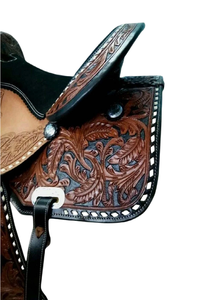 Juego de tachuelas de cuero genuino de primera calidad, monturas de carreras occidentales e inglesas para montar a caballo - Product Image 3