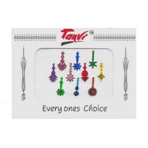 Nhiều màu các loại hoa văn bindi của-10 gói 12mm cho trang trí bên - Product Image 1