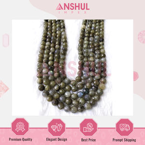 Hebras de cuentas de labradorita facetadas de piedras preciosas grises sueltas de diseño moderno de calidad estándar hechas en India disponibles a granel - Product Image 6