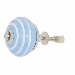 Bande blanche industrielle Turquoise boutons en céramique gros tiroir armoire poignée tire cuisine chambre armoire appartement commode - Product Image 2