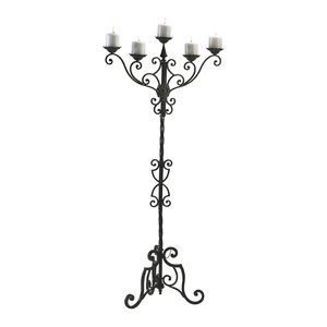 New Decorative Iron <b>Candelabra</b> Black Finished for Wedding Party Christmas Living Room Interior Decorations Floor Eco-Friendly - Product Image 1