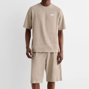 เสื้อยืดและกางเกงขาสั้นของผู้ชายชุดเสื้อยืด2ชิ้นฤดูร้อนหลากสีชุดสั้นโอเวอร์ไซส์ออกแบบโลโก้ได้ตามต้องการ - Product Image 2