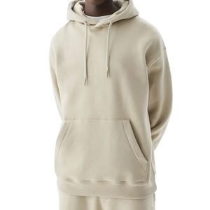 ชุดวอร์มผ้าฝ้ายแฟชั่นขนาดปกติมีฮู้ดพิมพ์ลายสีพื้นใส่สบาย - Product Image 3