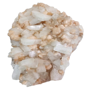 Stilbite avec grappe d'apophyllite Spécimen de cristal de roche naturel Pierres précieuses Minéraux Cadeau Cristaux décoratifs - Product Image 2