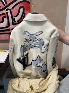 Vestes universitaires pour hommes grande taille, vente en gros de vestes universitaires vierges, logo personnalisé, veste universitaire unie, veste universitaire pour hommes - Product Image 3